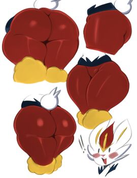 1girls ass big_ass big_butt bubble_ass bubble_butt cinderace color color_edit edit female female_focus female_only gonzalo_costa large_ass large_butt pokemon pokemon_(species) saltyxodium solo solo_female solo_focus thick_thighs wide_hips wide_thighs