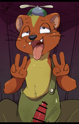 2022 anthro black_nose bodily_fluids censored censored_penis digital digital_drawing_(artwork) hi hi_res male male_only male_penetrating mouth mouth_open mustelid musteline penis teeth tongue tongue_out weasel willy_the_weasel willys_wonderland