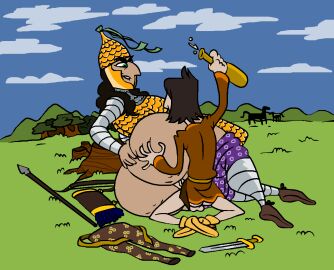 armenian aspakos ass big_ass black_hair ducdevinny green_eyes huge_ass olive_skin original_character original_characters outdoors siranush small_dom_big_sub thick_ass thick_thighs wide_hips