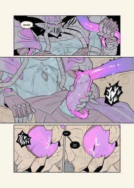 ambiguous_gender armor blue_body blue_skin comic duo erect_penis erection explicitly_stated_consent feral feral_penetrated fingering francisxiennsfw genital_fluids hi_res human human_on_feral human_on_monster human_penetrating human_penetrating_feral interspecies juices kassadin league_of_legends light-skinned_male light_skin looking_pleasured male male/ambiguous mammal mask monster multi_eye pauldron penetration penile penile_penetration penis penis_in_slit purple_eyes riot_games sex slit_juice slit_penetration slit_play tencent tentacle tentacle_creature tentacle_penetrated vel'koz voidborn zoophilia