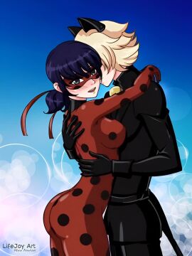 adrien_agreste ai_generated big_ass big_breasts big_butt chat_noir grab_the_butt grabbing grabbing_ass horny_female horny_male ladybug_(character) lifejoyart male marinette_dupain-cheng miraculous:_tales_of_ladybug_and_cat_noir miraculous_ladybug straight tagme video