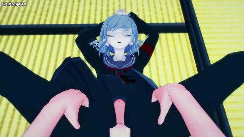 3d 3d_(artwork) 3d_animation animated cum cum_outside danganronpa danganronpa_2:_goodbye_despair english_text foot_fetish foot_focus foot_play footjob footwear grey_body japanese_language japanese_voice_acting looking_at_viewer pale_skin pekoyama_peko red_eyes tagme text thehentaikami video voice voice_acted