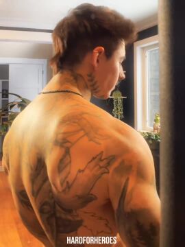 big_ass big_balls big_penis male muscles muscular_male tagme tattoo tattoos_everywhere video