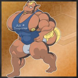 abs anthro athletic athletic_wear biceps big_muscles bottomwear brown_body bulge clothed clothing detailed_bulge digital_media_(artwork) english_text eyewear feet fish generation_5_pokemon genital_outline glasses gym_bottomwear gym_shorts hi_res huge_muscles hyper hyper_muscles looking_at_viewer male marine muscles muscular muscular_anthro muscular_male nintendo nipples pecs penis penis_outline plantigrade pokemon pokemon_(species) seaserpenttailor shirt shorts simple_background smile solo sportswear stunfisk tail text text_on_clothing text_on_shirt text_on_topwear toes topwear