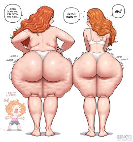 2girls apple_butt ass ass_focus big_ass big_breasts breasts bubble_butt cellulite enormous_ass fat_ass fellatrix female gigantic_ass ginger_female ginger_hair huge_ass hyper hyper_ass hyper_asscheeks hyper_thighs mary_lou_(fellatrix) mature mature_body mature_figure mature_woman milf mom_and_daughter mommy original peggie_sue_(fellatrix) round_ass suzie_q_(fellatrix) thick thick_ass thick_thighs thighs voluptuous voluptuous_female white_panties wide_hips