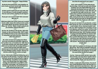 1girls boot_fetish boots boyfriend-girlfriend caption couple couple_love dominant_female dominatrix english english_text enkaboots female female_only femdom femdom_caption foot_fetish gentle_femdom gentle_mommy girlfriend gloves heel_boots heeled_boots heels high_heel_boots high_heels imminent_sex jeans leather leather_boots leather_clothing leather_gloves long-haired_female long_hair looking_at_viewer mommy_dom older_female original original_character original_characters shopping sweater sweater_dress talking_to_viewer thigh_boots thigh_highs thighhigh_boots thighhighs thighs tight_clothing wholesome