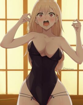 ass big_ass big_breasts big_butt big_thighs big_titties breasts bunny_girl bunny_girl_suit bunnysuit curvaceous curvaceous_female curvaceous_figure curvy curvy_figure curvy_hips female female_focus female_only gyaru kitagawa_marin long_hair looking_at_viewer misterlmaoo sono_bisque_doll_wa_koi_wo_suru yellow_hair