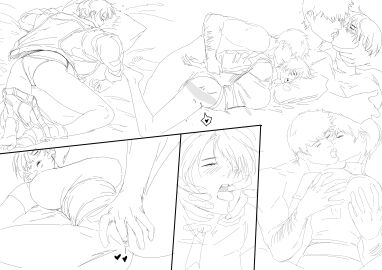 bed bikini blush breast_grab breasts dominant_male female finger_fuck groping groping_breasts hoodie huge_cock kissing large_penis male minuranakatawa muscular muscular_male nipple_play original original_character original_characters panties pants pants_down penis pussy short_hair sleep_molestation sleep_sex sleeping somnophilia submissive_female tan_body tan_skin tomboy vaginal_penetration vaginal_sex