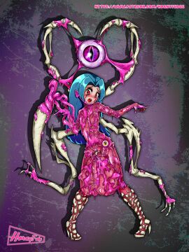 alien almost_naked balls balls_expansion balls_growth balls_growth_(enlargement) big_balls blue_hair body_invasion chastity chastity_cage chastity_device creative_chastity cyan_hair femboy full_body genital_expansion genital_growth genital_growth_(enlargement) hornyfudge huge_balls hyper hyper_balls light_skin living_clothes male male_only male_urethral_insertion original original_character original_characters otoko_no_ko oversized_balls penile_urethral_insertion penis possessed possession red_eyes science_fiction sissy slime_monster sounding standing urethral_insertion