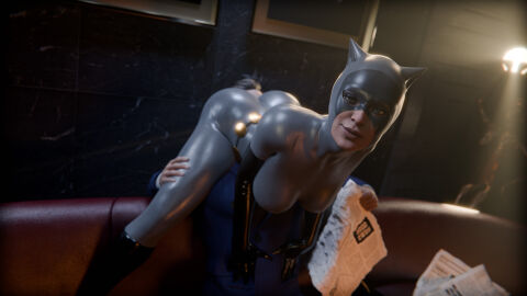 1boy 1boy1girl 1girls 3d 3d_(artwork) ass ass_eating ass_grab ass_on_face ass_on_head batman:_the_animated_series batman_(series) catsuit catwoman catwoman_(injustice) dc dc_animated_universe dc_comics dcau female injustice_2 male selina_kyle serpentorder skin_tight skin_tight_suit skintight