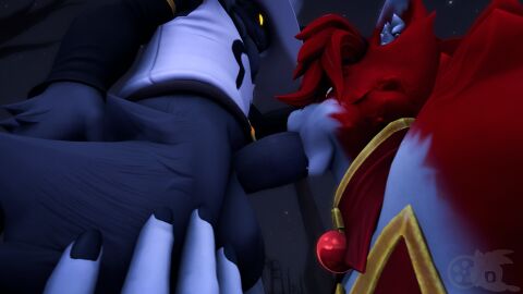 3d aldebrand_(petruz) anthro balls bat big_balls big_penis boots broom castle cat_(petruz) cemetery cleaning_tool clothed clothing digital_media_(artwork) domestic_cat duo evan_(juicyducksfm) fan_character felid feline felis fellatio flying fur genitals glowing glowing_eyes grey_body grey_fur hat headgear headwear hi_res juicyducksfm kneeling kneeling_oral_position lagomorph legwear leporid light looking_at_genitalia looking_at_penis male male/male mammal moon moonlight night oral oral_penetration penetration penile penis petruz_(copyright) rabbit rabbit_(petruz) red_body red_fur robe sex size_difference smaller_male smile source_filmmaker_(artwork) staff standing witch_costume witch_hat