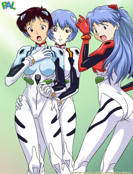 ass ass_expansion assimilation asuka_langley_sohryu bbmbbf black_hair bodysuit breast_expansion breast_growth breast_growth_(enlargement) breasts corruption female female_focus female_shinji gainax gender_transformation genderswap genderswap_(mtf) hair_color_change hair_growth human interface_headset large_ass large_breasts light-skinned_female light_skin mid-transformation mindbreak mtf_transformation neon_genesis_evangelion pilot_suit plugsuit rei_ayanami rule_63 shinji_ikari short_hair thick_thighs thigh_expansion transformation wide_hips