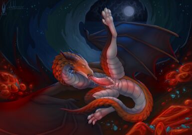 absurd_res animal_genitalia anus autofellatio black_claws claws dragon erection european_mythology feral firael genital_slit genitals hi_res male masturbation membrane_(anatomy) membranous_wings mythological_creature mythological_scalie mythology oral oral_masturbation oral_penetration orange_body orange_scales pawpads penetration penile penile_masturbation penis pink_anus pink_penis scales scalie solo tapering_penis valdemar_fordragon ventral_scales western_dragon white_body white_pawpads white_scales wings wyvern