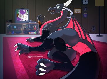 activision alien ass balls big_butt bulge cel_shading clock clothing cookie cynder detailed_bulge digitigrade diploma dododragon56 dragon dragon_ball dragon_ball_z electronics embarrassed feet feral food frieza frieza_race game_console genitals hi_res horn intersex lamp leggings legwear looking_at_viewer looking_back mythological_creature mythological_scalie mythology playstation playstation_1 ps1_console ps1_controller reptile scalie shaded shocked sony_corporation sony_interactive_entertainment spyro_the_dragon teeth television thick_thighs wings