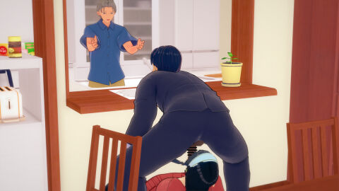 1girls 2boys cheating_wife cuck cuckold face_fucking female human loid_forger male multiple_boys multiple_males murdoch_swan penis spy_x_family sucking_penis yor_briar yor_forger