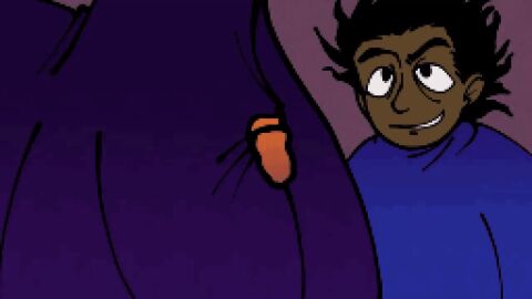 1girls 2boys animated ass ass_jiggle black_hair bubble_butt cloak dubious_consent granddad_spanking_a_kardashian half-closed_eyes hellen_(look_outside) hockey_mask judging judging_you licking_lips look_outside looking_at_another lyle_(look_outside) pervert reference sam_(look_outside) sitting smacking_ass sniffing sniffing_hand spanking