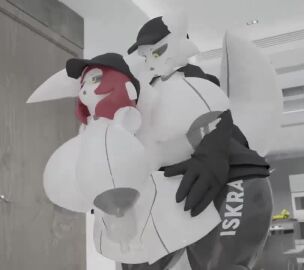 2girls 3d 3d_animation amputee anthro ass belly belly_expansion big_breasts breast_expansion breasts breasts_bigger_than_head breasts_out cum cum_in_ass cum_inside cumflated_belly cumflation expansion female female/female furry futa_on_female futanari huge_breasts iker_(zaclyn) inflation looking_pleasured massive_breasts nipples no_sound original_character penetration robot robot_girl tagme thick_thighs thighs thrusting thrusting_into_ass video zaclyn
