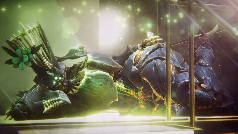 3d 3d_render ass bungie destiny_(game) destiny_(video_game) destiny_2 female glowing glowing_eyes hive_(destiny) laying_down laying_on_side looking_at_viewer monster savathun_(destiny) savathûn sonicfreak thick_ass thick_legs thick_thighs voluptuous voluptuous_female