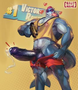 2024 abs absurd_res anthro backwards_baseball_cap backwards_hat balls bara baseball_cap biceps big_balls big_muscles big_penis bite biting_own_tongue bodily_fluids boner bottomwear bottomwear_down clothing cum cum_string ejaculation emanata english_text epic_games erection eyewear fin fish foreskin fortnite fortnite23074 furry genital_fluids genitals glans gun handgun hat headgear headwear heart_symbol hi_res holding_gun holding_object holding_ranged_weapon holding_weapon huge_balls huge_cock humanoid_genitalia humanoid_penis lewdhank long_penis looking_at_viewer low-angle_view male male_only marine muscles muscular muscular_anthro muscular_male navel non-mammal_balls pecs penis pistol presenting presenting_penis ranged_weapon safety_first_steve self_bite shark shirt shorts simple_background smile solo standing sunglasses swimming_trunks swimwear swimwear_down tank_top teeth text thick_penis tongue tongue_bite tongue_out topwear uncircumcised vein victory_royale watermark weapon wet wet_body whistle_(object) yaoi yellow_background