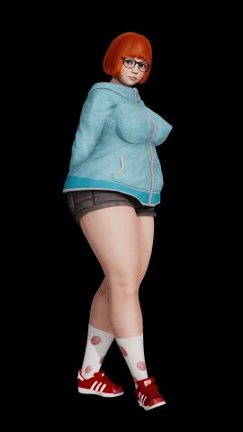 1girls 3d big_breasts breasts chubby female hashmakestrash honey_select jacket nina_(hashmakestrash) tagme