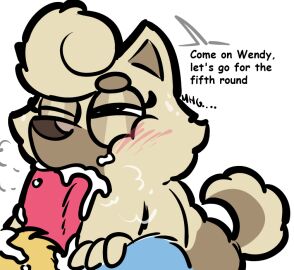 anthro anthro_female anthro_male anthro_on_anthro anthro_only australian_cattle_dog balls bandicoot bandit_heeler bangs big_eyebrows blowjob blue_body blue_fur blue_heeler bluey_(series) bluey_(show) blush blush_lines blushing blushing_female brown_nose canid canine canis cheating cheating_husband chow_chow cock cum cum_in_mouth cum_inside cum_on_face cumming curly_hair dialog dilf dog_ears dog_girl dog_nose dog_tail domestic_dog ejaculation eye_closed eyeshadow female female/male female_anthro fluffy_fur fur fuzzy_balls hi_res male male/female male_anthro milf neighbor one_eye_closed oral oral_penetration oral_sex penis penis_in_mouth pleasured_female pointy_ears red_rocket straight tail tan_fur text unseen_male_face wendy_(bluey) white_background white_fur