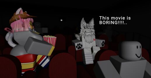 1boy 1girls 3d background_characters clothed dummy_(roblox) female jhavu_(oc) jhavubut_nsfw luvia_(mermio) male movie_theater roblox self_upload tagme text