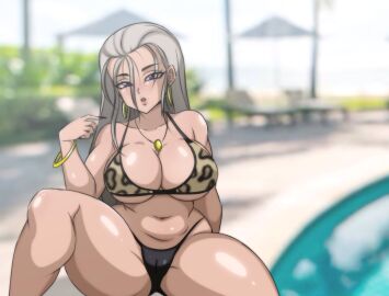 darwaarts female gilf janet_(darwaarts) oc original_character solo_female swimsuit