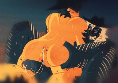 2boys chance_(forsaken) cum_in_ass cum_inside forsaken_(roblox) johndgoonmaster mafioso_(forsaken) male piercings riding roblox roblox_game robloxian self_upload tagme