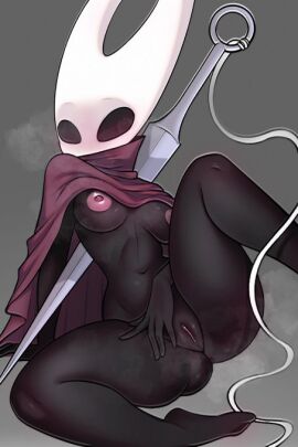 1girls 2023 2_horns 5_fingers areola arthropod ass barefoot belly black_arms black_belly black_body black_breasts black_eyes black_feet black_hands black_legs black_skin blush breasts digital_media_(artwork) dogava eyebrows feet female female_only fingers genitals grey_background hollow_knight hornet_(hollow_knight) horns looking_at_viewer melee_weapon nail_(weapon) navel nipples no_artist_signature no_source pink_areola pink_nipples presenting presenting_pussy pussy simple_background sitting solo steam sword team_cherry vagina weapon weapon_on_back what