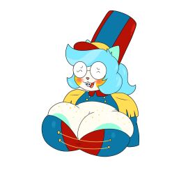 anthro anthro_only areola_slip big_breasts breasts bust_portrait cleavage female furry huge_breasts paige_(thixxen) thixxen