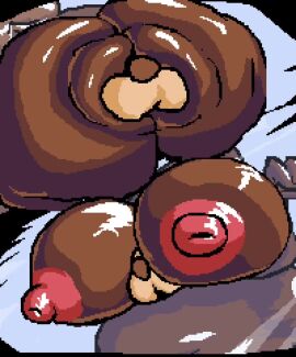 ambiguous_penetration anthro_penetrated bouncing_breasts doggy_style furry goth1cc lactation paizuri size_difference tagme video