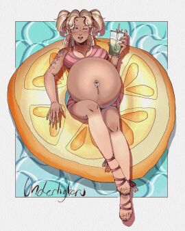 belly big_belly floating heavily_pregnant original pregnancy pregnant pregnant_belly summer tan_skin tanline underligtarv