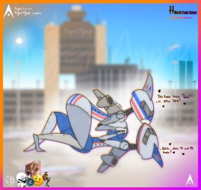 2girls 9/11 aeromorph agonywelds aircraft angelsagony anthro anthro_on_anthro ass big_breasts breasts controversial controversy curvy female history living_machine machine plane public_domain sideboob symmetrical_docking taller_female text thick_ass thick_thighs thighs twin_towers vehicle wide_hips worldtradesisters