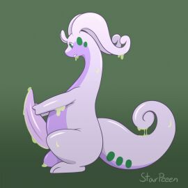 1:1 animated antennae_(anatomy) balls big_balls big_penis bodily_fluids curled_tail digital_media_(artwork) dragon erection generation_6_pokemon genitals goodra green_eyes hi_res huge_balls huge_cock male male_only masturbation mythological_creature mythological_scalie mythology nintendo nude open_mouth penile penile_masturbation penis pokemon pokemon_(species) purple_body scalie simple_background slime smooth_skin solo starpeeen tail tapering_penis thick_penis white_sclera