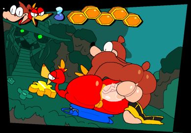 anal anal_penetration anal_sex animated backpack bag banjo-kazooie banjo_(banjo-kazooie) bear belt bird clothing female fur interspecies kazooie male penetration superiorfox thysvid