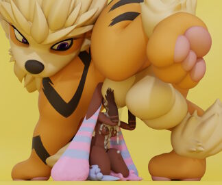 1boy 1girls 3d 5_fingers anthro anthro_on_feral arcanine backsack balls ballsack biped bodily_fluids bonepie breasts brown_body cock_worship cum cum_on_breasts cum_on_face digital_media_(artwork) duo excessive_genital_fluids excessive_precum face_in_sheath female feral fingers generation_1_pokemon generation_4_pokemon genital_fluids hands hi_res kneeling kneeling_female kneeling_oral_position looking_at_another looking_at_partner looking_down lopunny male male/female nintendo nipples orange_body paws penis pokemon pokemon_(species) precum quadruped raised_leg sheath sheath_play size_difference zoophilia