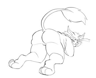 2020s 2024 2d_animation all_fours animated anthro ass black_and_white catatex_69 cuntboy demon digital_media_(artwork) feet felid feline felis frame_by_frame genitals hazbin_hotel husk_(hazbin_hotel) intersex looking_at_viewer male mammal monochrome naughty_smile nude overweight overweight_anthro pussy rule_63 shaking_ass shaking_butt smile solo solo_male tail tail_motion tail_tuft tailwag tuft