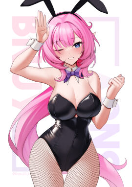 1girls adult adult_female arm_above_head arm_up bare_armpits bare_arms bare_chest bare_hands bare_shoulders bare_skin belly belly_button big_breasts black_bunny_ears black_bunnygirl_costume black_bunnysuit black_hairband black_legwear black_leotard black_topwear blue-eyed_female blue_eyes blush blush_face blushed_face blushing_face blushing_female bowtie breasts bunny_ears bunny_girl bunny_tail bunnygirl_outfit busty busty_female cleavage collar collarbone curvy curvy_body curvy_female curvy_figure curvy_hips curvy_thighs dot_nose elbows elysia_(honkai_impact) elysia_(miss_pink_elf)_(honkai_impact) exposed exposed_armpits exposed_arms exposed_shoulders exposed_torso eyebrows_visible_through_hair female female_focus female_only fingernails fingers fishnet_legwear fishnet_stockings grin grinning grinning_at_viewer groin hairband hand_above_head hand_up head_tilt high_resolution highres honkai_(series) honkai_impact_3rd hourglass_figure large_breasts lean_figure legs legs_closed legs_together legwear leotard light-skined_female light-skinned_female light_skin lips long_hair looking_at_viewer mature_female narrow_waist nassss navel one_one_eye_open pink-haired_female pink_eyebrows pink_hair ponytail purple_bowtie shoulders sidelocks simple_background slender_body slender_waist slim_female slim_waist smile smiley_face smiling smiling_at_viewer smirk smooth_skin solo standing thick_thighs thigh_gap thighs thin_waist tilted_head topwear upper_body v-line very_long_hair white_background white_collar white_wrist_cuffs wide_hips wink winking winking_at_viewer wrist_cuffs