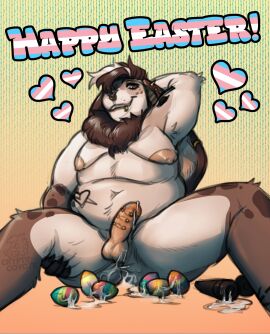 anthro breasts bunny chubby cock cryptidcoyote easter egg_laying eggs furry furry_only genital_piercings holiday lube male male_with_breasts moobs naked nude nudity penis piercings rabbit sex-toys solo tagme tattoos trans_woman transfem transgender_pride_colors