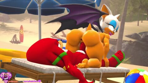 1boy 3d 3d_animation animated anthro beach big_ass big_breasts big_penis butt_grab cum cum_in_pussy female female_penetrated knuckles_the_echidna male/female male_pov mobian mobian_(species) mobian_bat mobian_echidna nude nude_female nude_male reverse_cowgirl_position rouge_the_bat sarah_dellen sonic_(series) sonic_the_hedgehog_(series) tagme vaginal_penetration vaginal_sex video