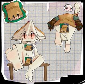 1girls almanac_(plants_vs_zombies) alternate_version_available back_view book breasts censored feet female female_focus flat_chest flat_chested humanoid paper plants_vs_zombies small_breasts tagme white_body white_hair