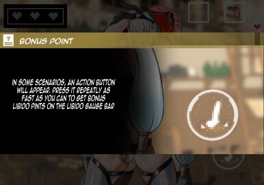 1futa 1girls absurd_res areolae big_breasts big_penis breasts censored changli_(wuthering_waves) cloire_clover comic comic_page condom dialogue english_text female flaccid futa_focus futa_only futanari gameplay_mechanics grey_hair hi_res human intersex jinhsi_(wuthering_waves) long_hair menu_board meter mosaic_censoring nipples nude pasties penis pink_hair small_breasts small_penis solo solo_focus tagme text twintails wuthering_waves