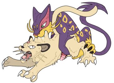 anthro bite claws domestic_cat dominant erection felid feline felis feral fight from_behind_position furry generation_1_pokemon generation_5_pokemon genitals leopard liepard lion littlepinebox male male/male mammal mounting nintendo pantherine penis persian pokemon pokemon_(species) romantic romantic_couple scruffed scruffing sex transparent_background wrestling