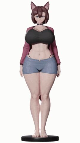 1girls 3d 9:16 animated ass big_ass big_breasts breasts bubble_ass bubble_butt cleavage dividebyzero female furry huge_ass huge_breasts large_breasts solo standing thick_thighs thin_eyebrows turntable_(animation) vertical_video wide_hips