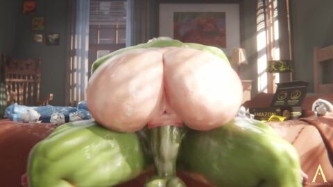 2girls 3d amazonium animated ass asshole big_ass big_butt big_penis big_testicles big_thighs bouncing_ass futa_on_female futanari gilf grey_hair mating_press may_parker milf moan moaning moaning_in_pleasure muscular older_female orgasm_face pussy she_hulk stretched_pussy tagme video
