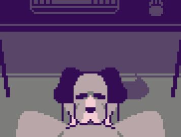 animated anthro anthro_on_anthro big_breasts bodily_fluids bouncing_breasts breasts canid canine canis cum cum_from_nose cum_in_mouth cum_in_nose cum_inside cum_on_breasts cum_on_face cum_on_self deepthroat digital_media_(artwork) domestic_dog duo excessive_cum excessive_genital_fluids fellatio female furoxide_art genital_fluids genitals huge_breasts knot knotted_penis low_res male male/female mammal oral oral_penetration penetration penile penis pixel_(artwork) pixel_animation sex tail tail_motion tailwag throbbing throbbing_knot throbbing_penis under_the_table