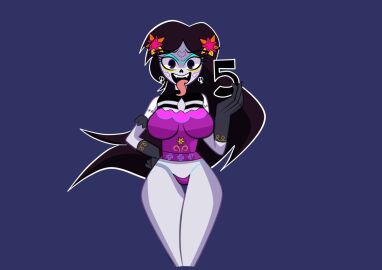 2d artist_request canal_5 catalina_la_catrina dia_de_los_muertos female g-string holidays tagme televisa thong tongue tongue_out