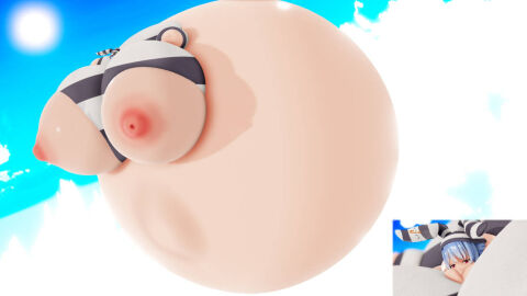 3d aphro3d balloon_inflation female hololive inflation inflation_fetish spherical_inflation usada_pekora virtual_youtuber vtuber
