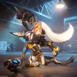 1:1 3d_(artwork) absurd_res animal_genitalia animal_penis anthro anthro_on_anthro anthro_penetrated anthro_penetrating anthro_penetrating_anthro armored_boots armwear balls biped black_body black_boots black_clothing black_footwear black_fur blender_(artwork) blender_cycles blue_body blue_fur blue_penis bodily_fluids boots canid canine canine_genitalia canine_penis canis claws clothed clothing cock_and_ball_torture cum cum_drip cum_dripping_from_penis cum_on_penis depth_of_field digital_media_(artwork) dominant dragonplayer dragonplayer_(character) dripping duo erection feet fellatio foot_fetish foot_on_penis foot_play footwear fox fur garage genital_fluids genital_torture genitals gloves grey_body grey_fur hair handwear hi_res hindpaw inside jex jexouium knot latex latex_armwear latex_clothing latex_legwear latex_stockings latex_thigh_highs leather leather_boots leather_clothing leather_footwear legwear looking_down male male/male male_penetrated male_penetrating male_penetrating_male mammal metal_boots multicolored_body nude nurse_nozzle on_one_leg open_mouth oral oral_penetration orgasm pain paws penetration penile penis penis_in_mouth penis_squeeze reflection rexouium sex shoes slim slim_anthro slim_male slim_sub smile standing standing_on_another standing_on_penis stockings submissive submissive_male tail teasing teasing_with_feet teeth thigh_highs toes trampling white_body white_fur
