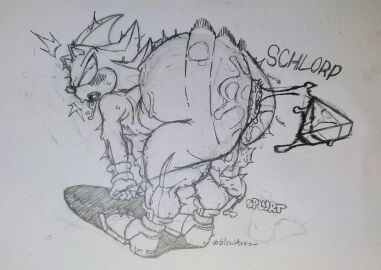 ahe_gao alternate_version_available anal_insertion anal_plug anus ass ass_focus backsack balls ballsack big_ass big_balls big_butt big_cock big_penis black_and_white blush buttplug chaos_emerald cock cocktail cum cumming drooling eyes_rolling_back femboy huge_ass huge_butt lube lubricant male male_only mobian no_hands no_text no_text_version nude object_in_ass object_insertion penis pulling_panties sega shaded shadow shadow_the_hedgehog shiny_skin signature slipping_out slowarts sonic_(series) sonic_the_hedgehog_(series) stretched_anus sweat sweatdrop tagme thick_thighs thong traditional_media_(artwork)